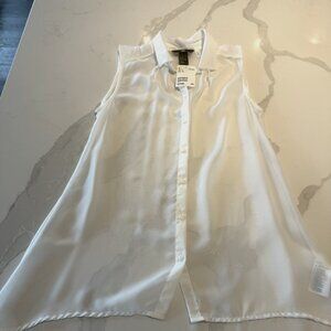 ✨CLOSET CLEAR OUT ✨ 🆕 NEW with Tags - H&M - White Sheer top.